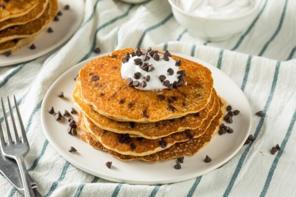 Homemade Chocolate Chip Pancakes